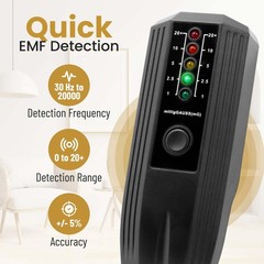 RadEnergy EMF Meter – 5-LED Magnetic Field Detector with Single Button…