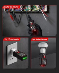 Battery-Powered Circuit Breaker Finder with Comprehensive Accessories & Tracer