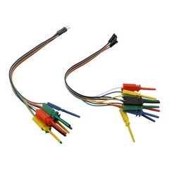 Logic Analyzer Cable Clip Probe Set 10 Pin Hook Clips for Circuit Diagnostics