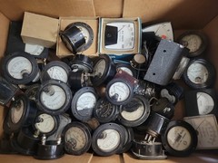 Lot of 45+ Various Brand Gauges Amperes Volts Depth D.C. A.C. Milliamperes (6A)