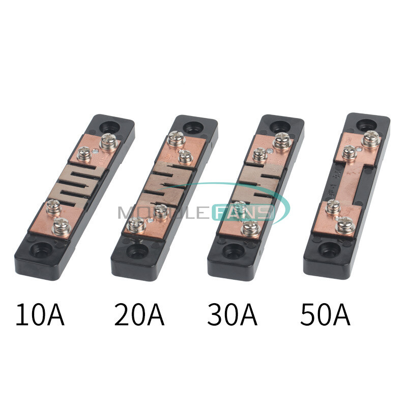External Shunt 10-50A 75mV Current Meter Shunt Resistor for Digital Voltmeter