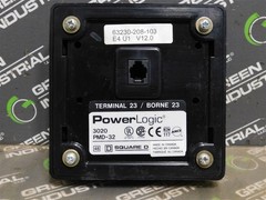 USED Square D 3020 PMD-32 Power Logic Power Meter Terminal 23 63230-208-103 V12