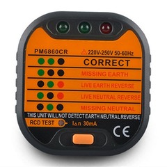 Professional Socket Tester with GFCI/RCD Test Function for Safety Assurance