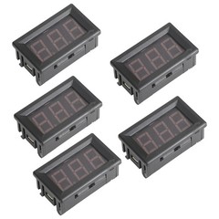 5Pcs Dc5-120V 0.56″ 2 Wire Led Digital Display Panel Voltmeter Volt Tester Red