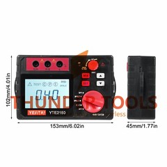 Thunder Tools YERTAI YTE2150 Digital Earth Tester 200Ω Insulation