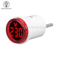 230V Digital AC Voltmeter Indicator Voltage Meter Measure 50-500V Socket Tester