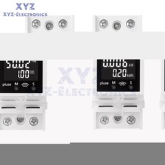 DIN Rail Multi-Function Tester Digital Voltage Current Power Meter AC85~265V 63A