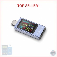YOJOCK 360W USB C Tester Power Meter, 4-30V 0-12A Type-C PD Tester Digital Multi