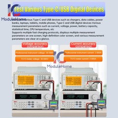 DC 0-50V 6.5A Digital Voltage Current Power Meter Tester for Cell Phone Charger