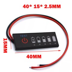 2x 1S Battery Level Indicator 18650 Lipo Li-ion Capacity Tester Meters 3.7V-4.2V
