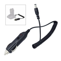 12V DC Spring Loaded For car Charging Cable 2.5mm x 5.5mm for Walkie Talkies