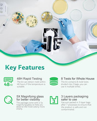 Mold Test Kit for Home, 8 Detection Tests for HVAC, Surfaces & Indoor Air Qua…