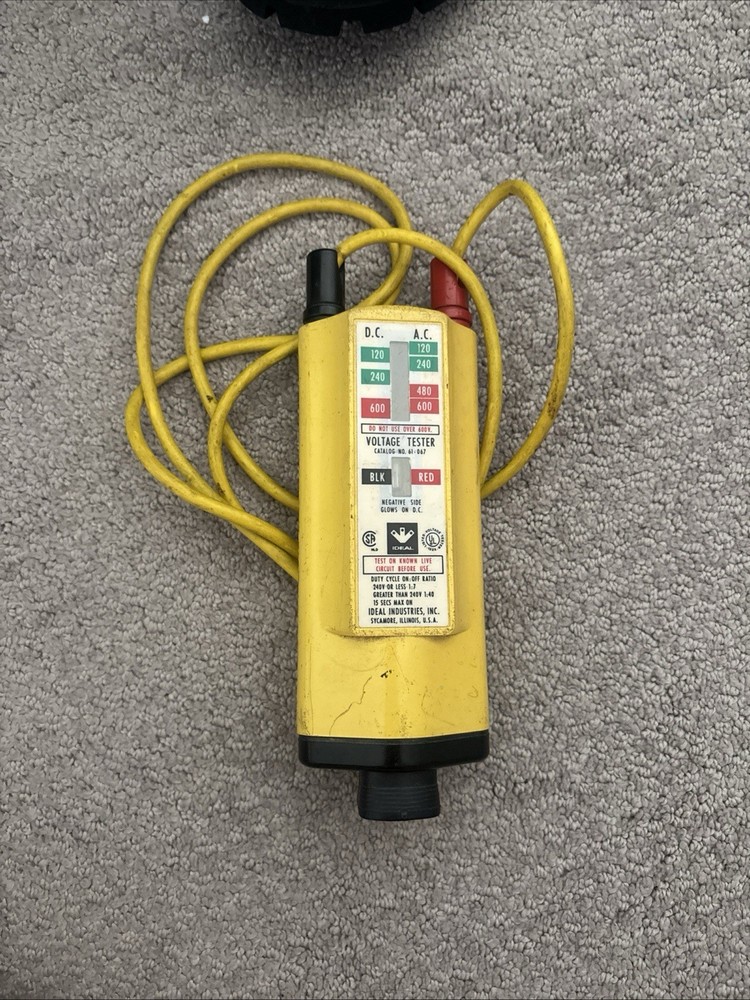 IDEAL INDUSTRIES Electrical 61-067 Voltage Tester AC/DC to 600v TESTED on 120v