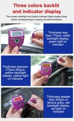 LS238 Digital Paint Thickness Gauge 0.0-3500μm Fe/Al Car Paint Coating Thickness
