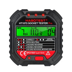 HABOTEST GFCI Tester Voltage Display 90- Socket Tester Breaker N3Q5