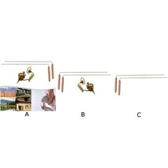 Rose Gold Copper Divining Rods for Water Detection and Geological Prospecting