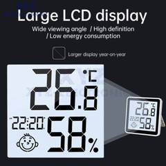 6048 LCD Digital Display Electronic Temperature Humidity Meter -50~+70℃ 10~99%RH