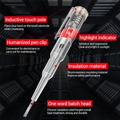 70-250V Detection Probe Pen Screwdriver Voltage Test Induction Electric Test Pen