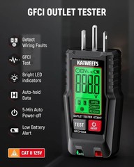 Kit Outlet with Circuits Tester AC Breaker 90-135V for Finder Circuit GFCI