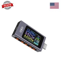 USB Tester, 3.3-40V 0-12A USB C Cable Tester, Voltage Current Power Tester Mu…
