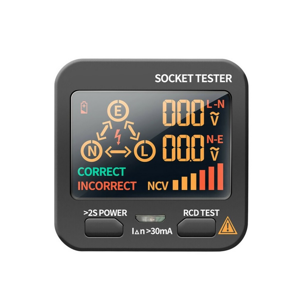 1Pc US Plug AC11 Socket Tester Digital Display Voltage Checker Detector Home