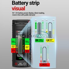 ANENG Digital Universal Battery Tester Checker AA,AAA, 9V,1.5V Button Cell 21700
