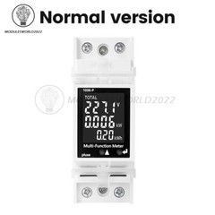DIN Rail Multi-Function Tester Digital Voltage Current Power Meter AC85~265V 63A