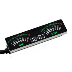 USB Powered LED For SPECTRUM Analyzer Black 10.8×2.8cm with 3.5mm Audio Input