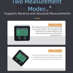 Compact Digital Inclinometer Two Button Angle Meter with Magnetic Base