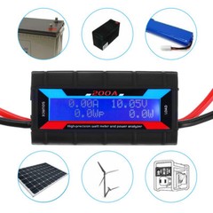 2X LCD Display DC Digital Monitor Meter Voltage Current Power Analyser 60V 200A