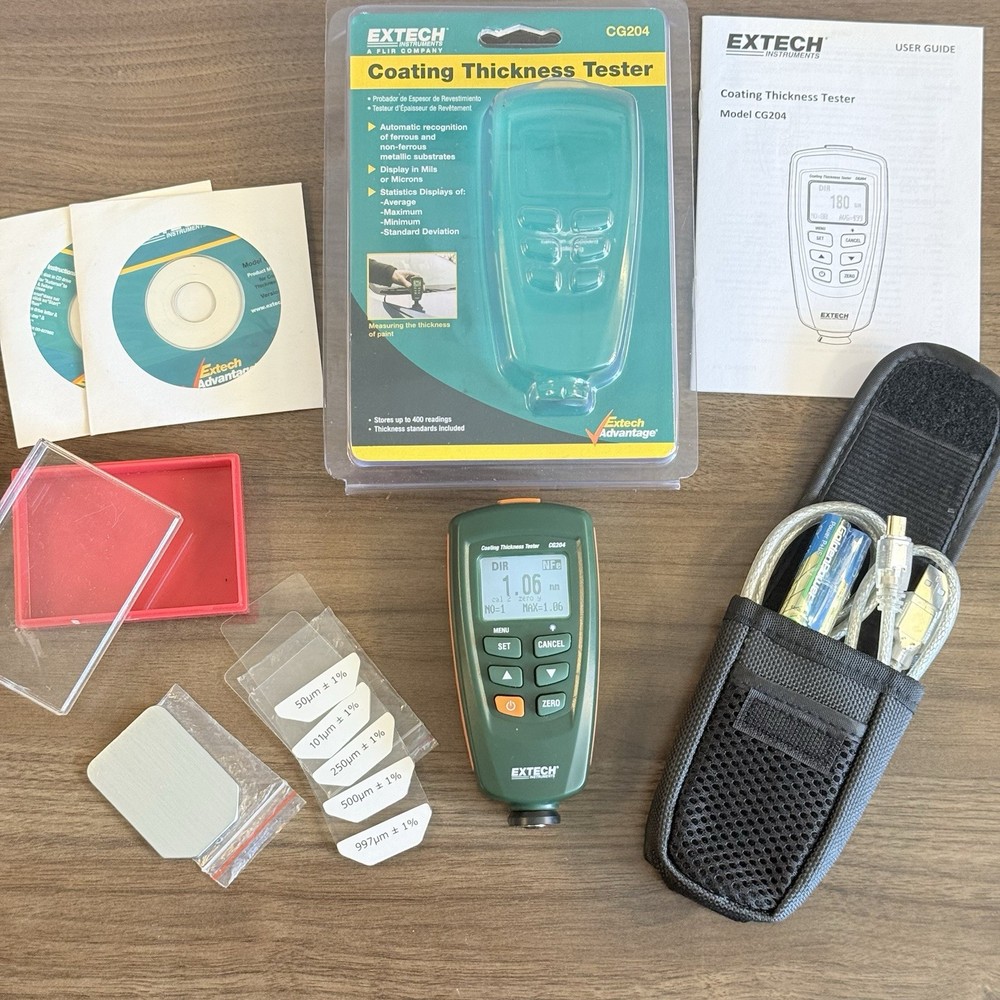 Extech Coating Thickness Tester With Standards CG204