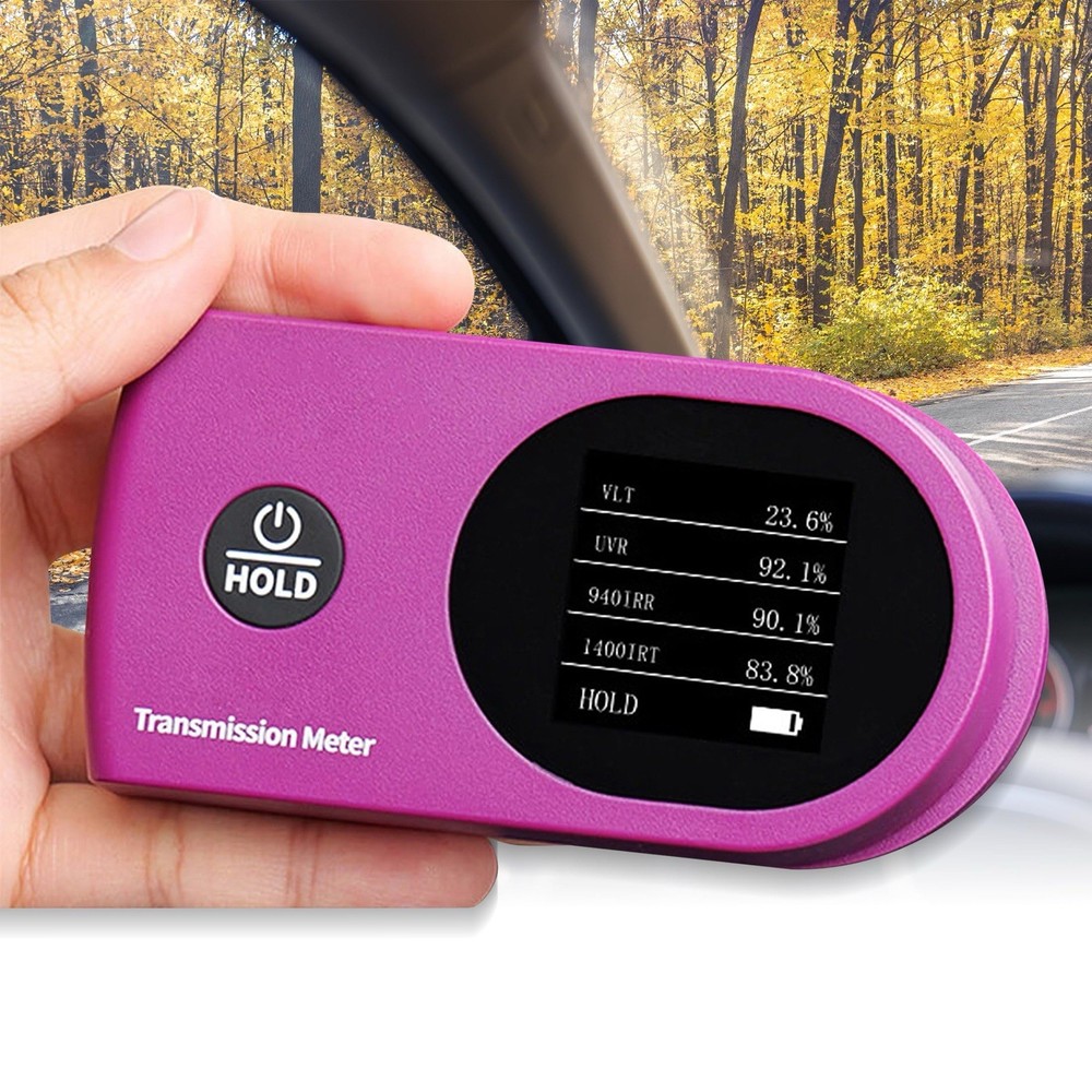 Digital Window Tint Meter Solar Film Transmission Meter Automat Calibrate AMT537