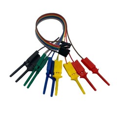 Logic Analyzer Cable Clip Probe Set 10 Pin Hook Clips for Circuit Diagnostics