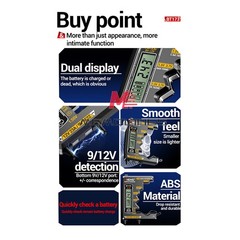 ANENG Button Cell Battery Tester 9V N AA AAA Universal Digital Battery Tester