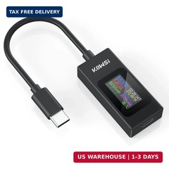 YOJOCK USB C Tester Power Meter 4-30V 0-6.5A Digital Multimeter, Type C Voltage