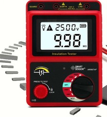 AR907A+ 2500V Megohmmeter Insulation Resistance And Ground Resistance Tester