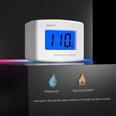 Plug in Voltage Meter, AC 80-300V LCD Digital RV Voltage Meter, AC 110 220V V…