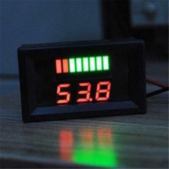 2Pc 12-60V Red Marine Motorcycle Digital Voltmeter Voltage Meter Battery Gauge