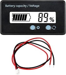 12V 24V 48V 60V 72V Golf Cart Battery Monitor Meter LCD Digital Display Vehicle
