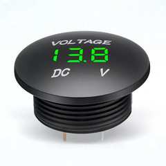 Motorcycle Car Voltage Meter Voltage Meter Voltmeter 12-48V for SUV VAN