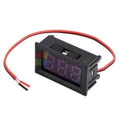DC 5-120V 0.56″ LED Panel 3-Digit Digital Display Voltmeter Voltage Meter 2 Wire