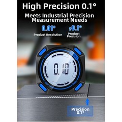 Digital Angle Measuring Device with Large Screen and Automatic Backlight