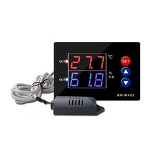Digital Temperature Humidity Thermostat Controller Dual Output for relay 10A Max