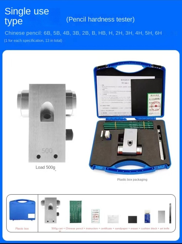 QHQ-A Portable Pencil Hardness Tester Coating Hardness Testing Device Scratch