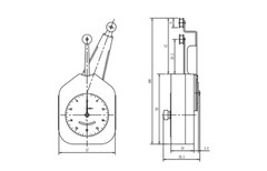 Dial Tension Gauge Tester Meter Textile Yarn Tensionmeter with 100gw Range