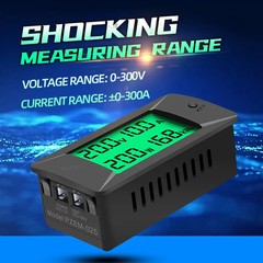 Digital Voltmeter Ammeter Power Energy Meter DC 0-300V 50-100A LED Display Shunt