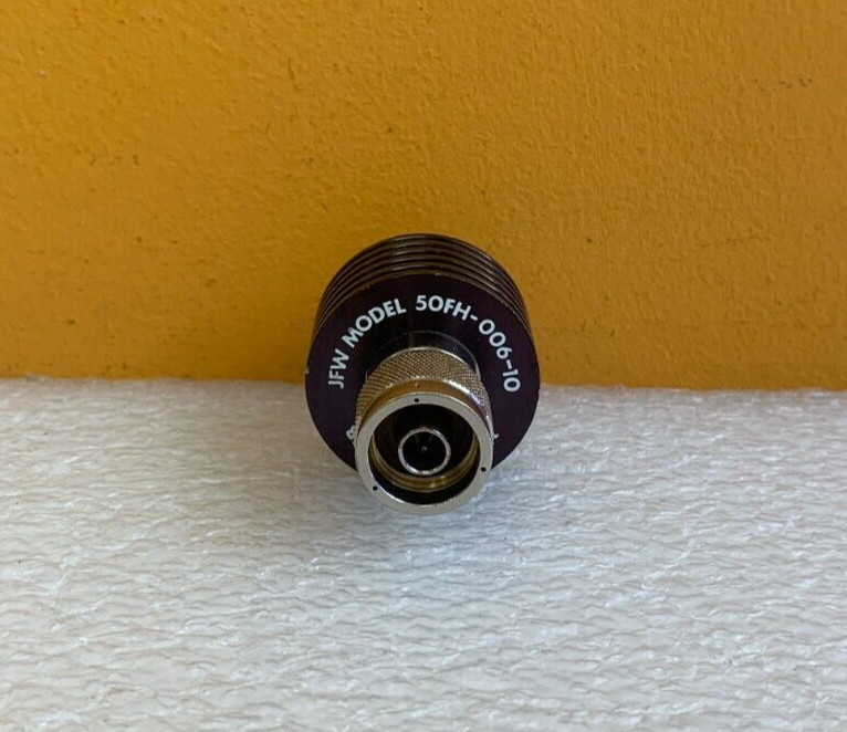 JFW 50FH-006-10 DC – 2.0 GHz, 6 dB, 10 W, Type N (M-F) Fixed Attenuator. Tested!