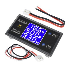 DC 50V 5A/100V 10A Digital LCD Display Voltmeter Wattmeter Current Power Tester
