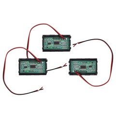 6Pcs DC 4.5-30V Blue LED 3Digital Display Voltage Meter Voltmeter Panel