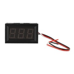 LED Digital DC Voltmeter with Convenient Wiring Reverse Connection Protection